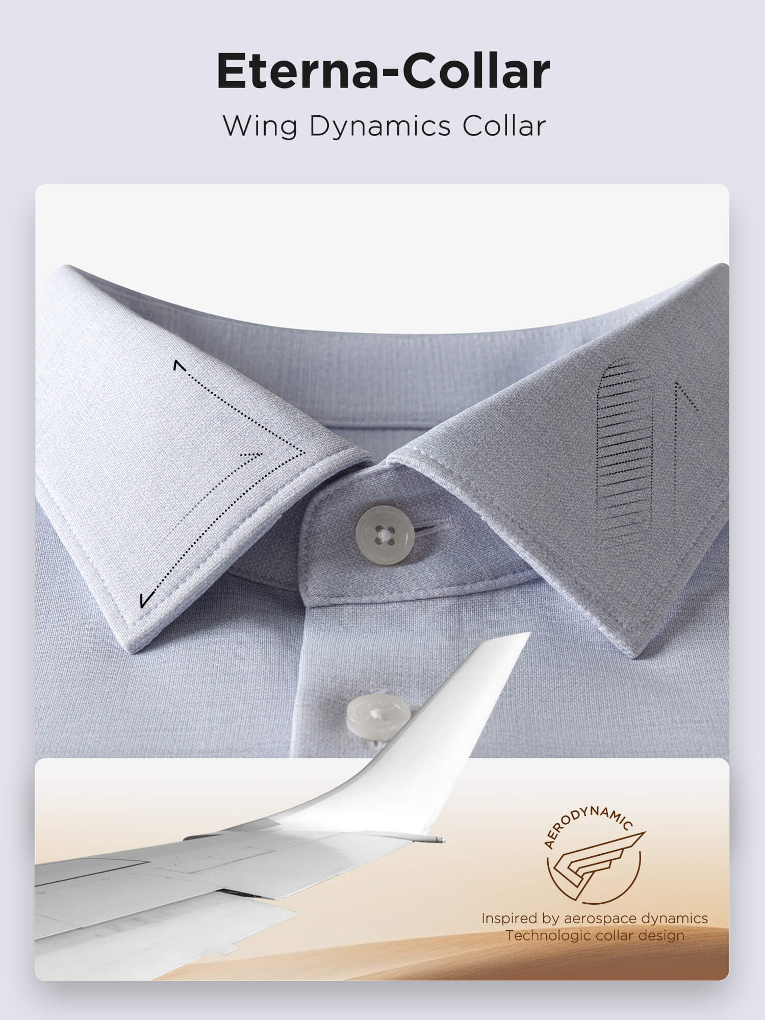 S30 Frost Mist Blue High-Stretch Shirt-Own Dream Shirts-Dress Shirts for Men