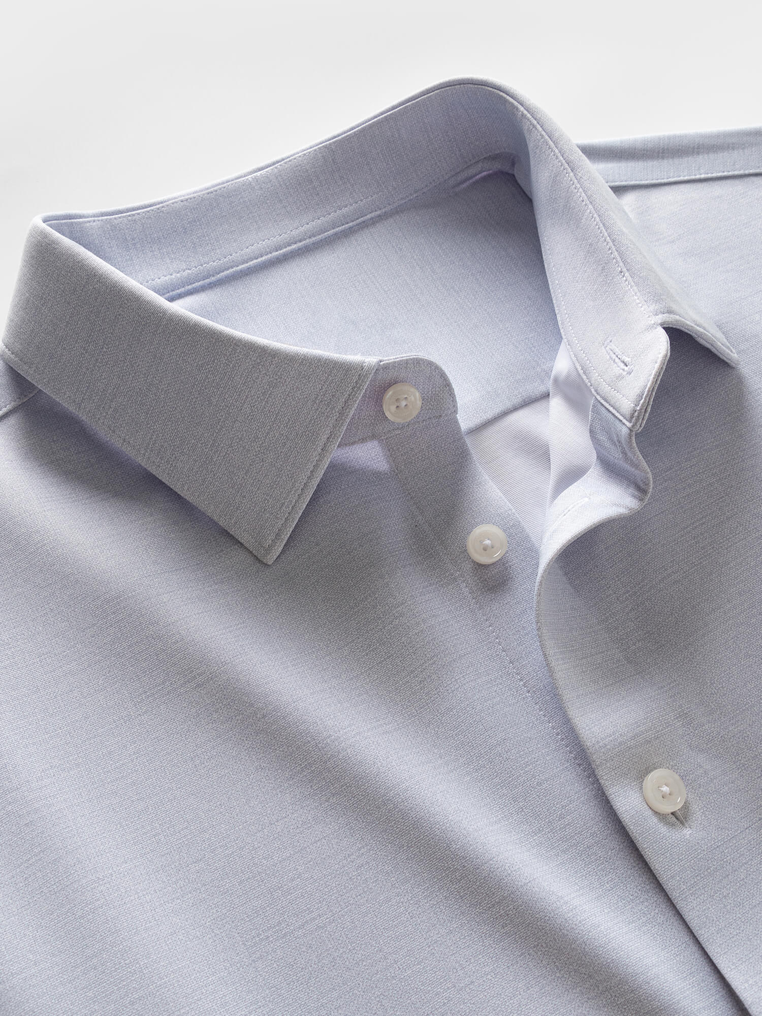 S30 Frost Mist Blue High-Stretch Shirt-Own Dream Shirts-Dress Shirts for Men