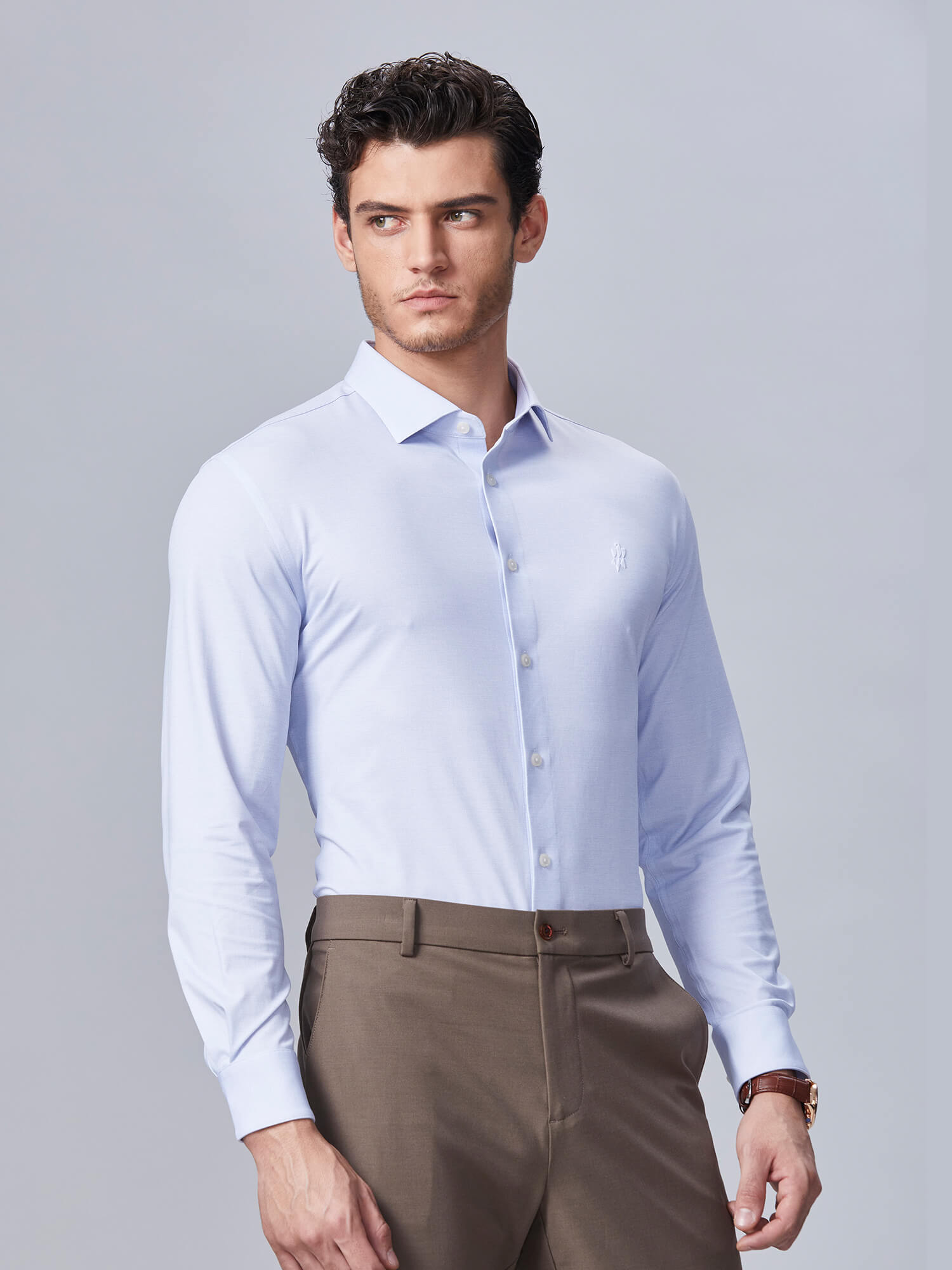 S30 Frost Mist Blue High-Stretch Shirt