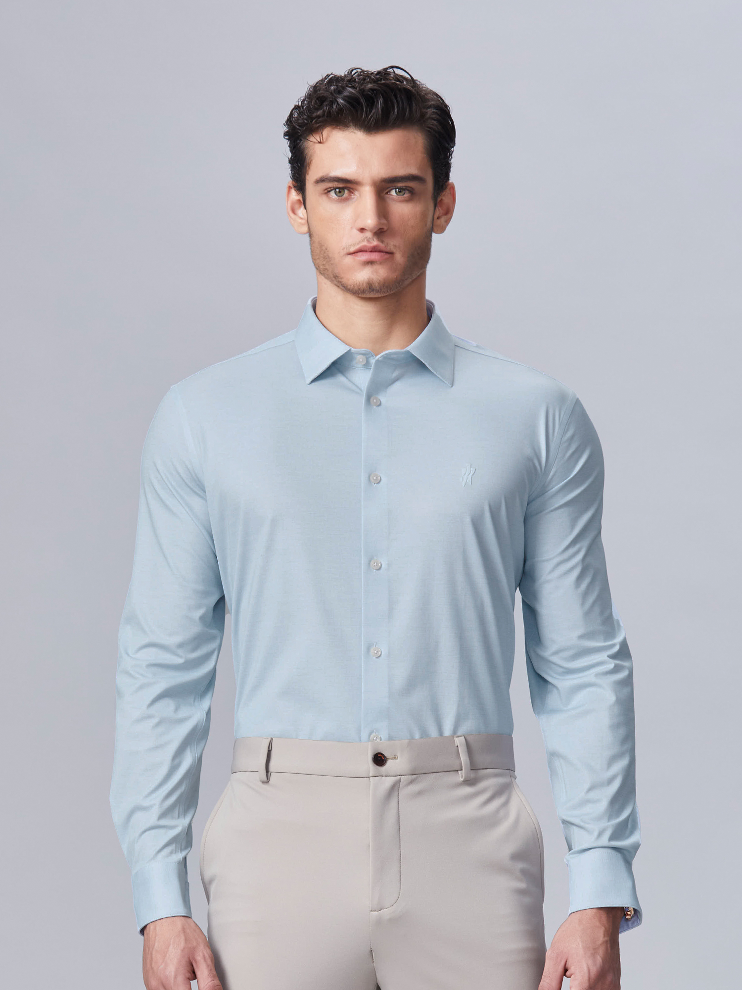 S30 Moss Green High-Stretch Shirt