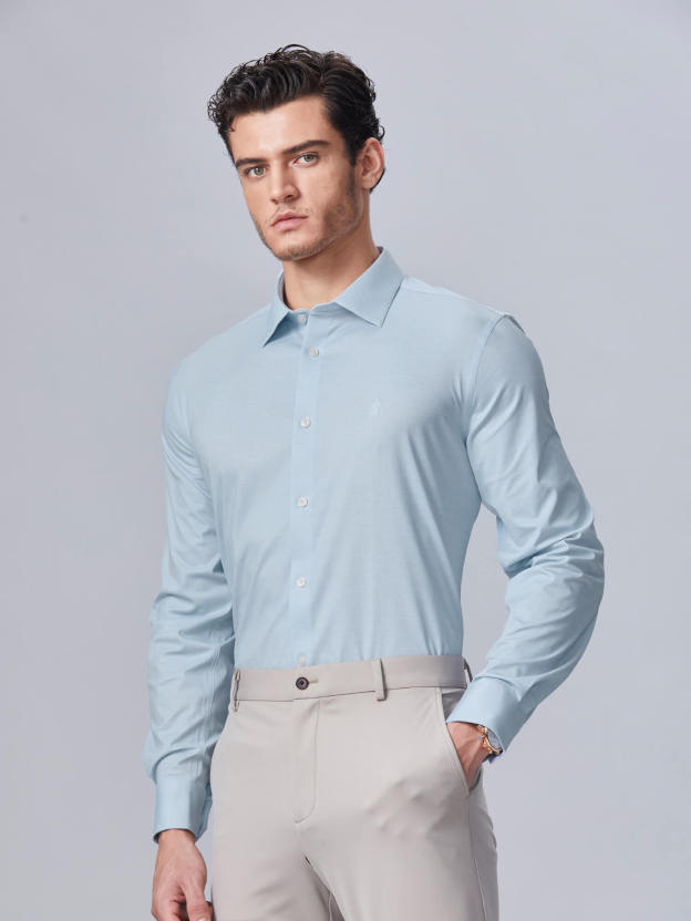 S30 Moss Green High-Stretch Shirt