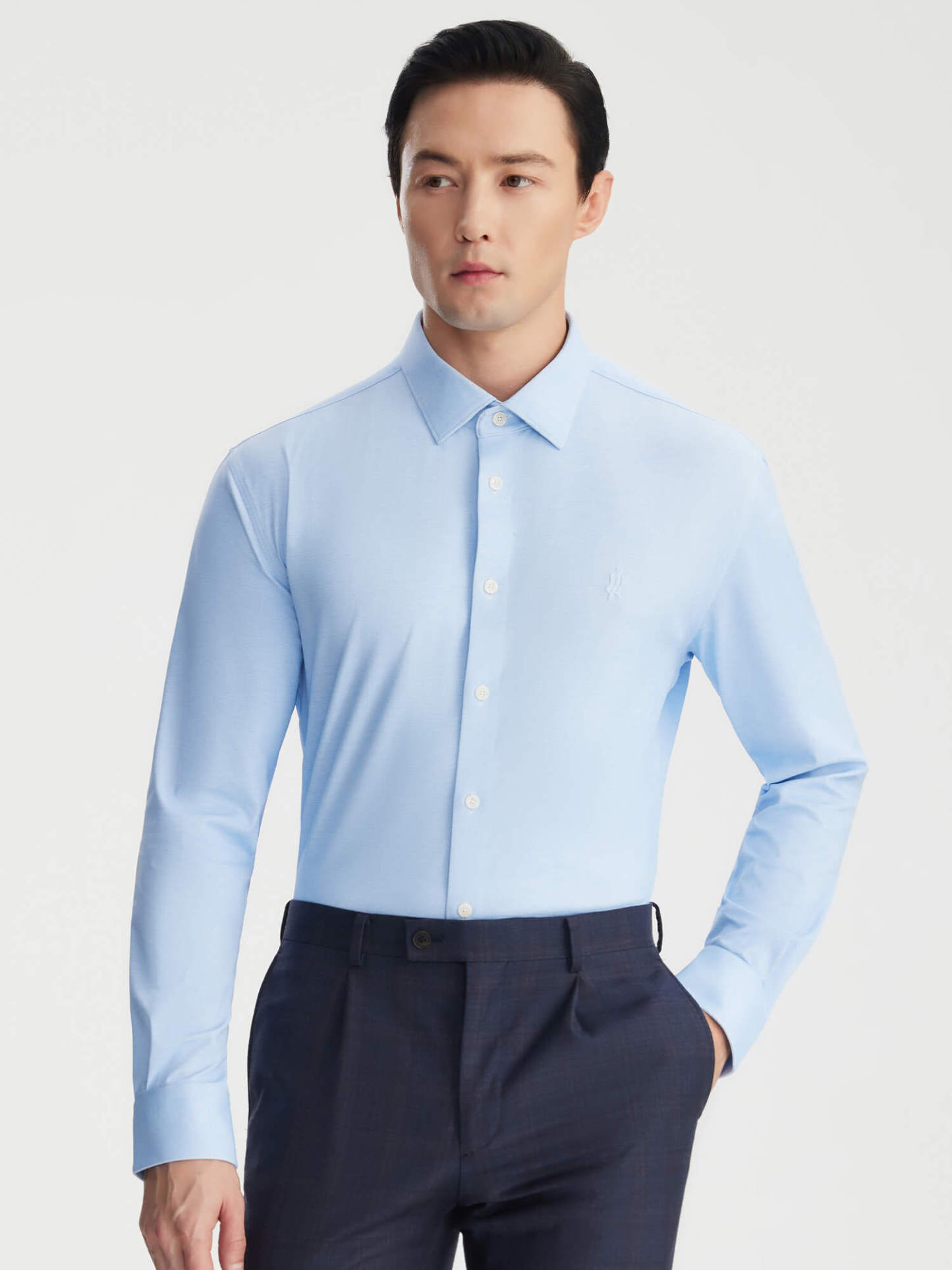 Sicily Blue Stretch Shirt-OWN DREAM Shirts