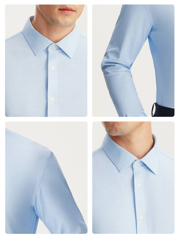 Sicily Blue Stretch Shirt-OWN DREAM Shirts