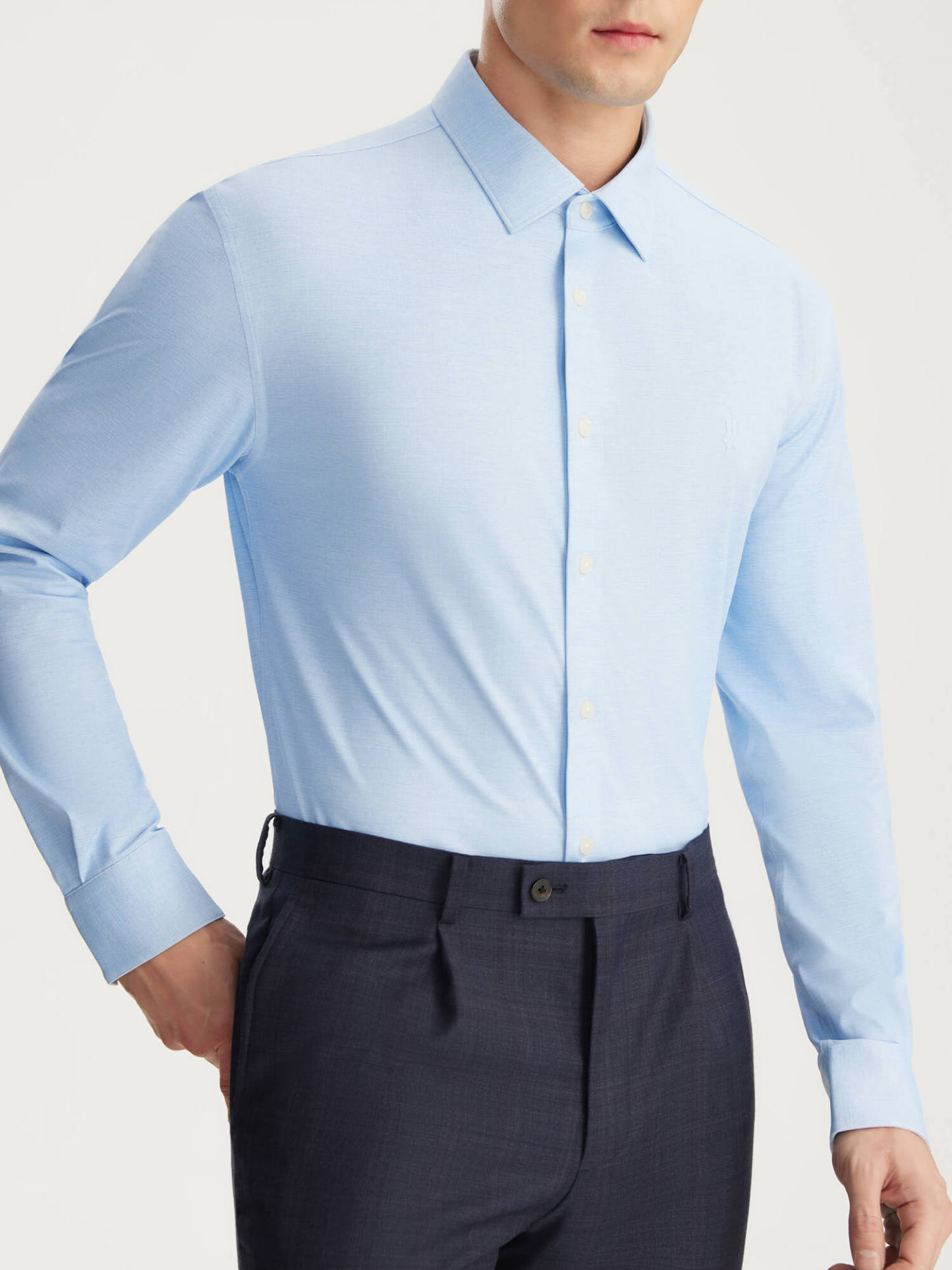 Sicily Blue Stretch Shirt-OWN DREAM Shirts