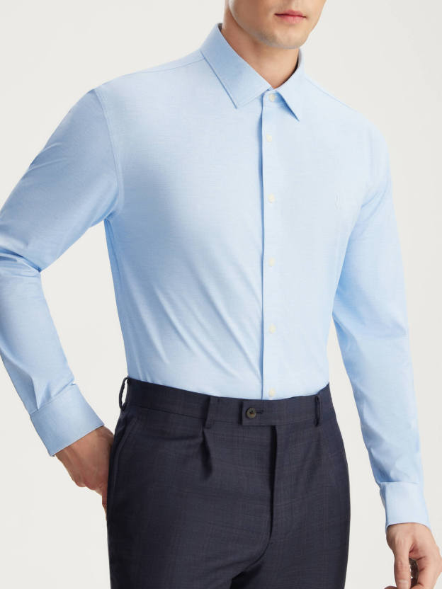 Sicily Blue Stretch Shirt-OWN DREAM Shirts