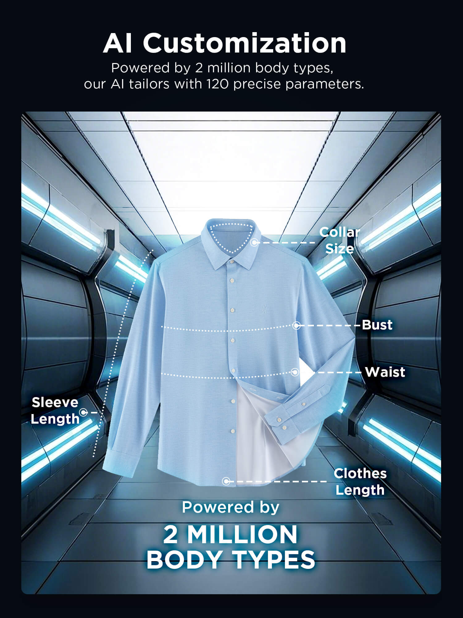 S30 Sicilian Blue High-Stretch Shirt