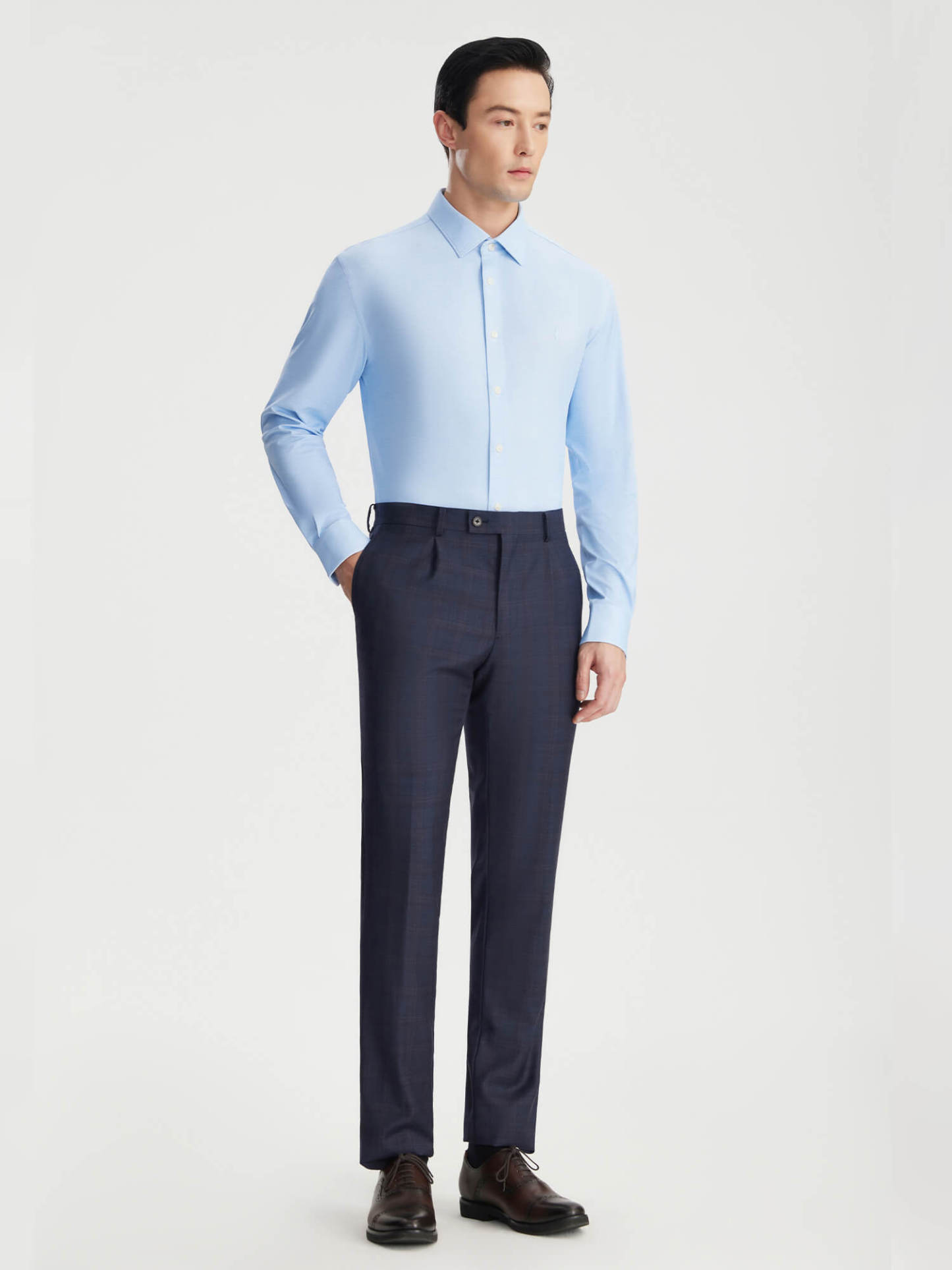Sicily Blue Stretch Shirt-OWN DREAM Shirts