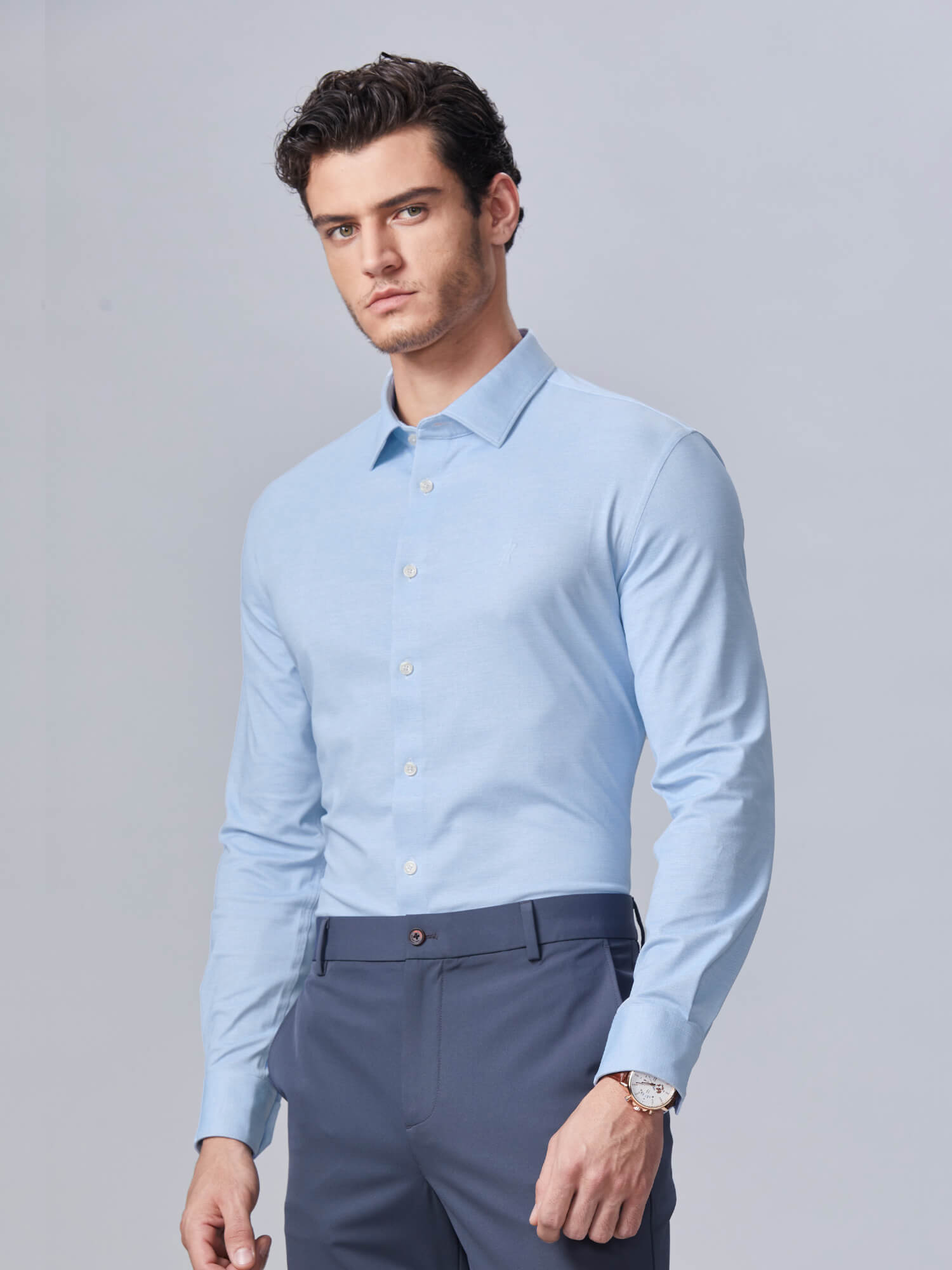 S30 Sicilian Blue High-Stretch Shirt
