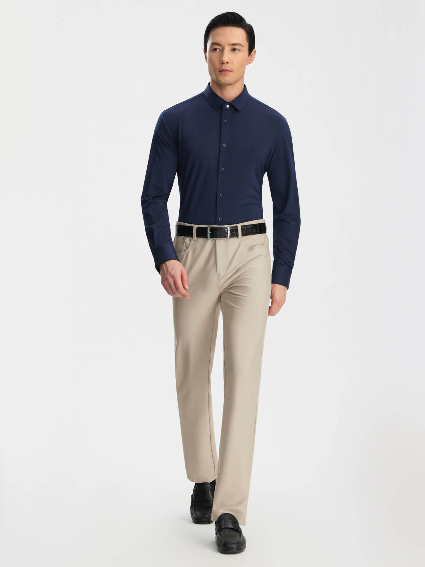 Starry Sky Blue Stretch Shirt-OWN DREAM Shirts