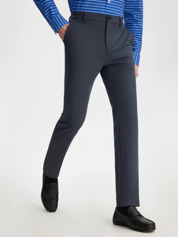 Moon Gray Stretch Casual Pants-OWN DREAM Shirts