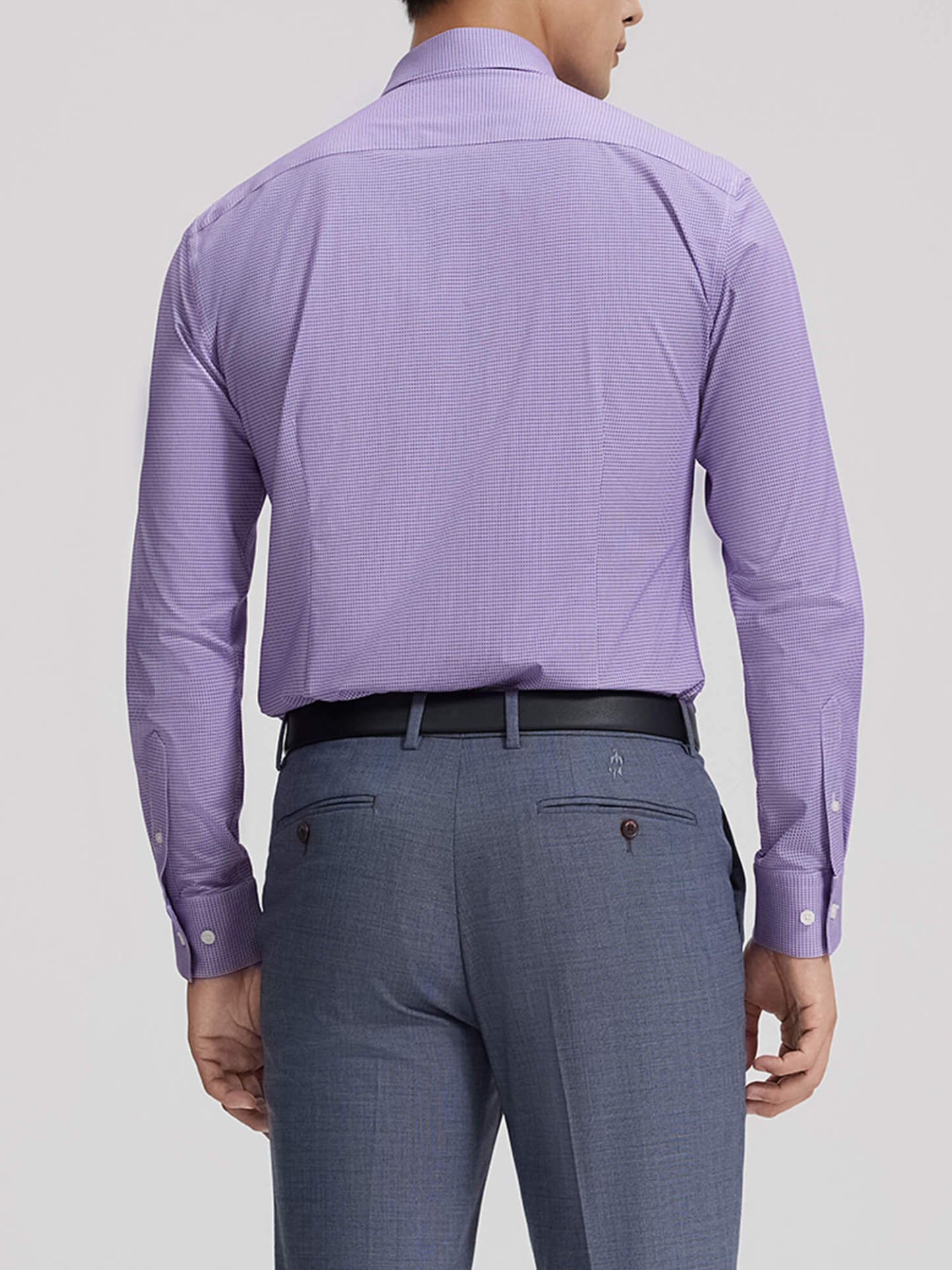 Purple Plaid Stretch Shirt-OWN DREAM Shirts
