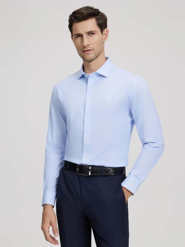 Non-Iron Sky Blue Stretch Shirt-OWN DREAM Shirts