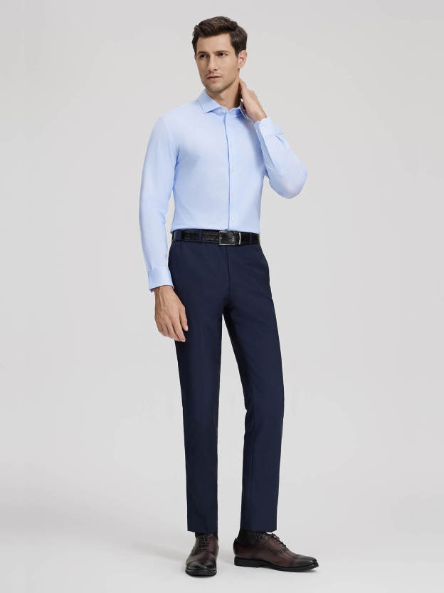 Non-Iron Sky Blue Stretch Shirt-OWN DREAM Shirts