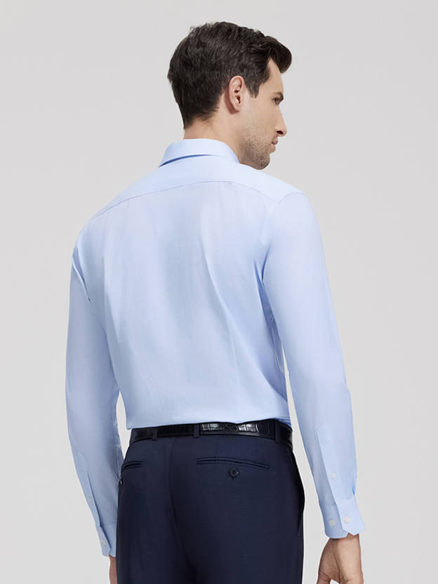 Non-Iron Sky Blue Stretch Shirt-OWN DREAM Shirts