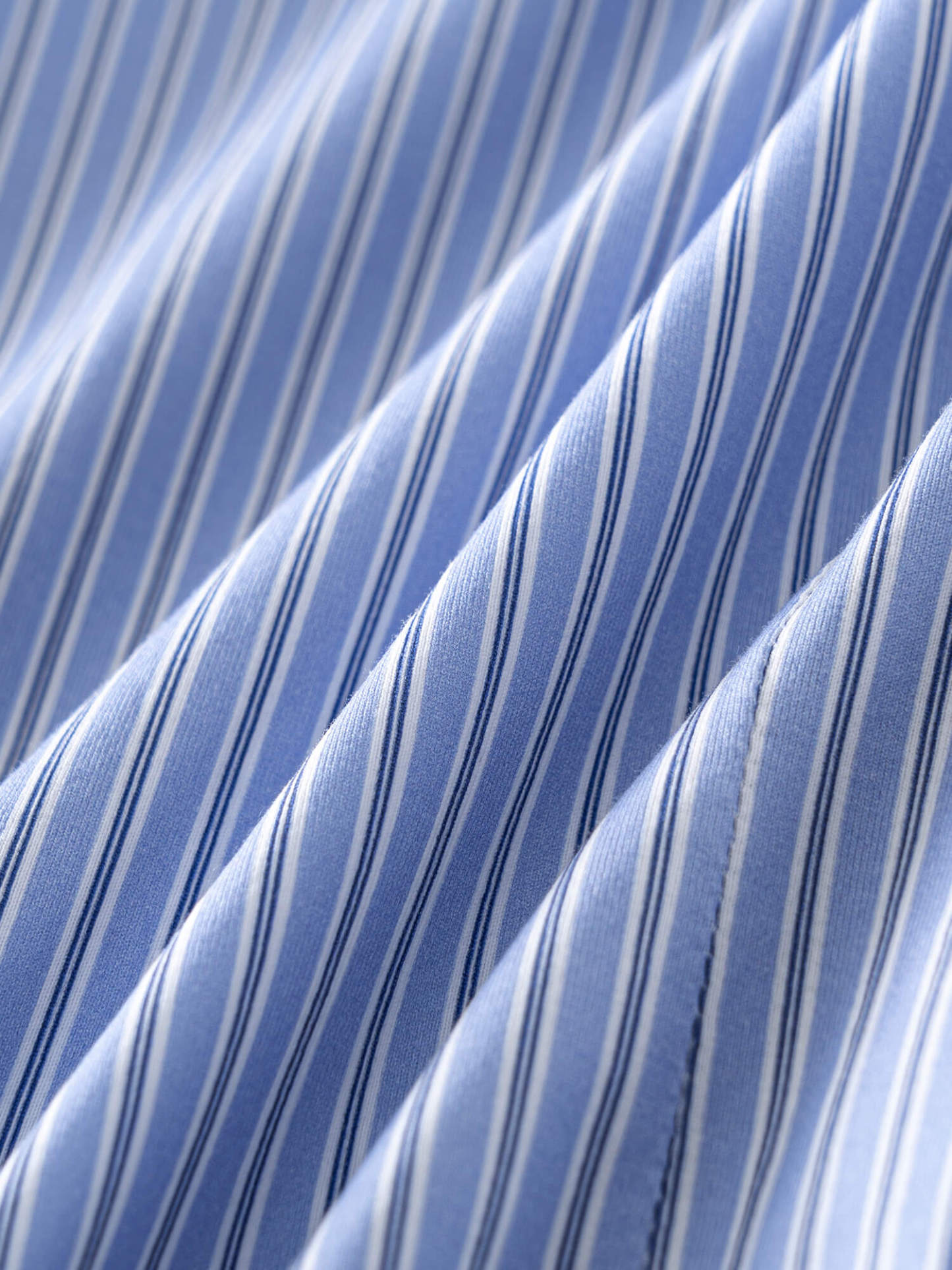 Classic Blue Stripe Stretch Shirt-OWN DREAM Shirts