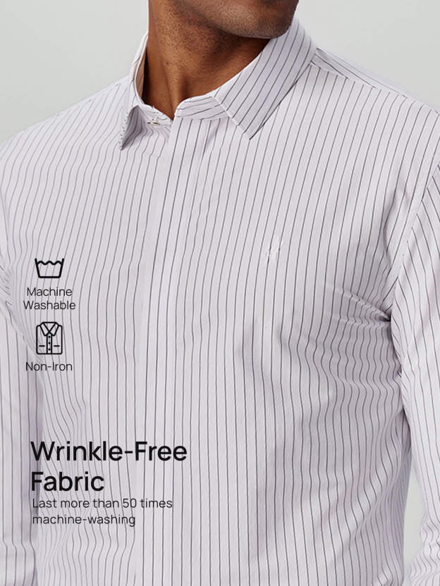 White Striped Stretch Shirt