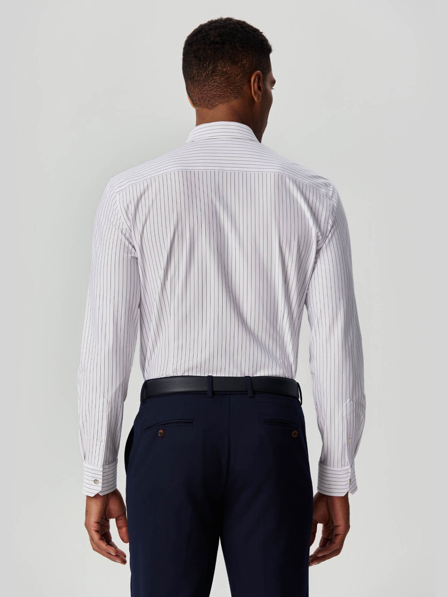 White Striped Stretch Shirt