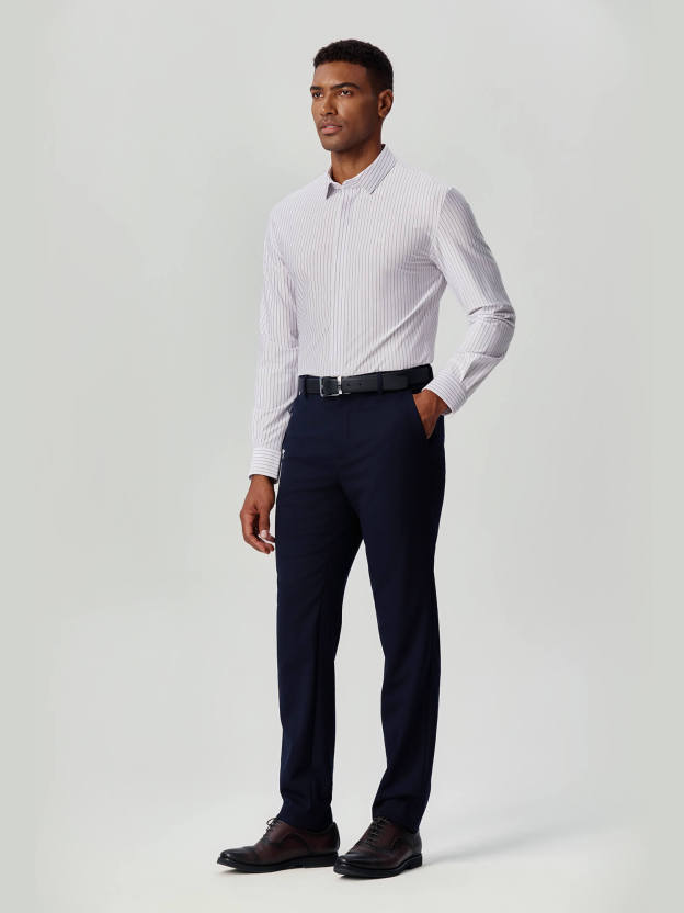 White Striped Stretch Shirt