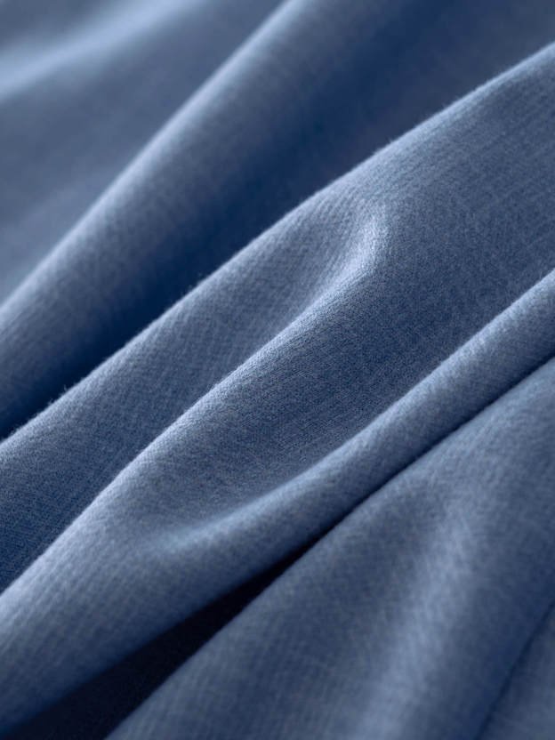 Moon Blue Cashmere Stretch Shirt-OWN DREAM Shirts