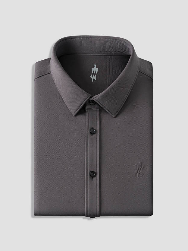 Rustic Brown Cashmere Stretch Shirt-OWN DREAM Shirts