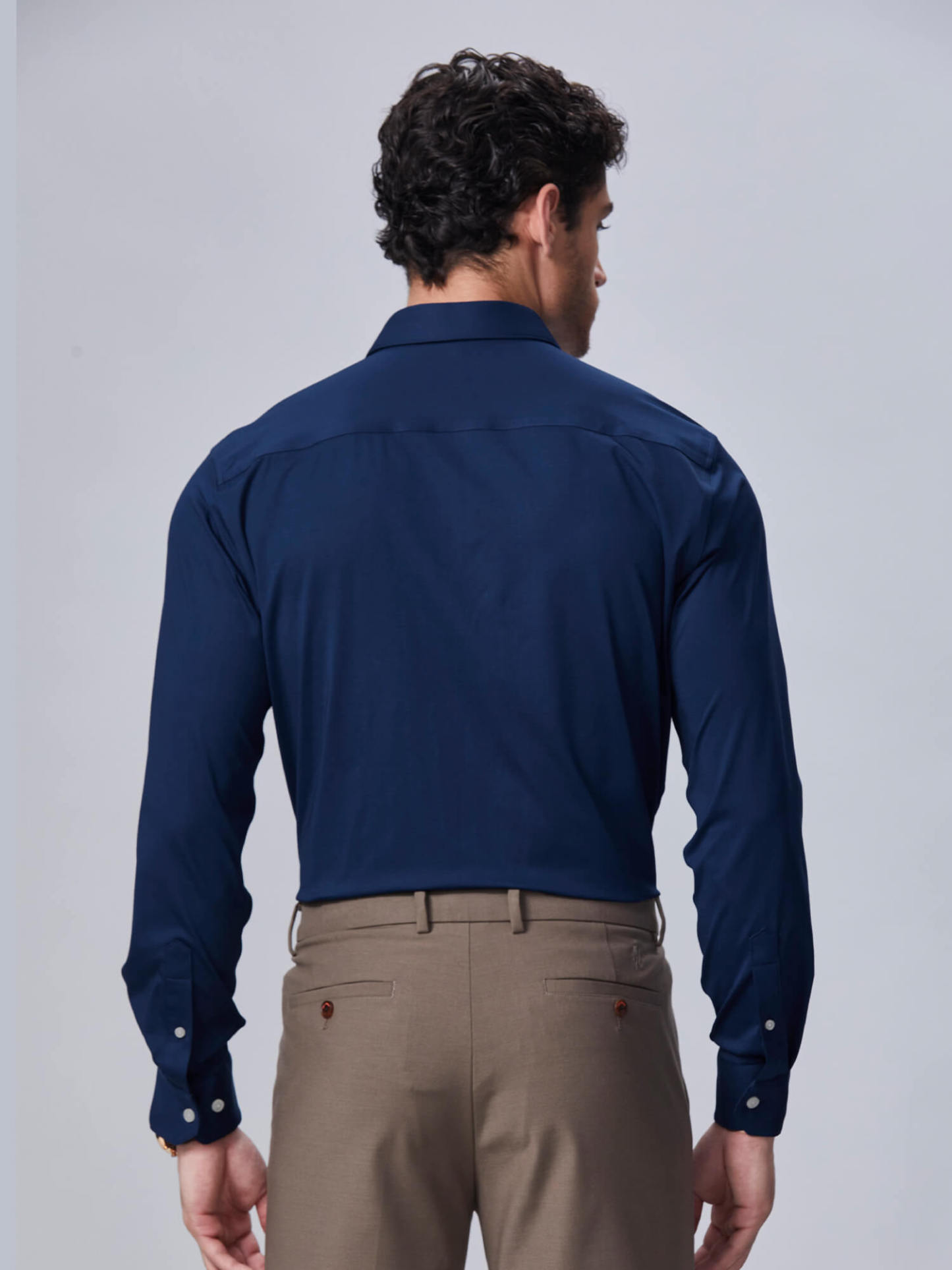 S50 Dusk Brocade Blue High-Stretch Shirt