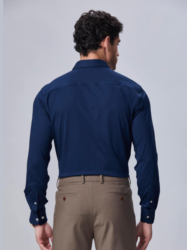 S50 Dusk Brocade Blue High-Stretch Shirt