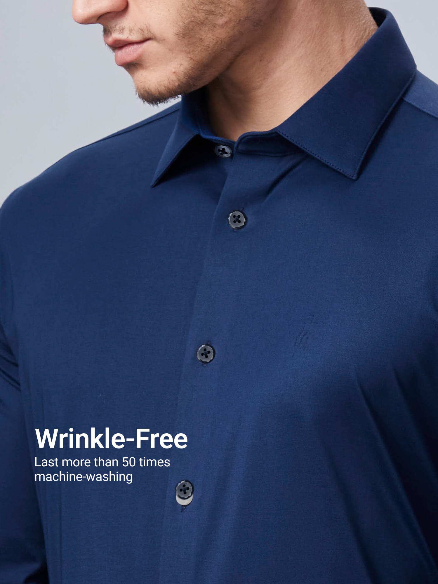 S50 Dusk Brocade Blue High-Stretch Shirt