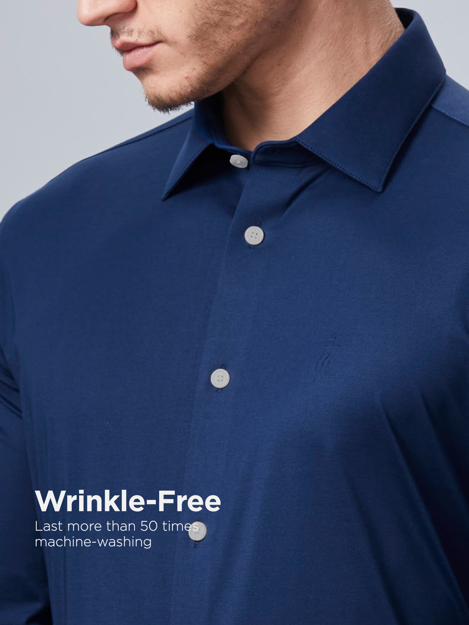 S50 Dusk Brocade Blue High-Stretch Shirt