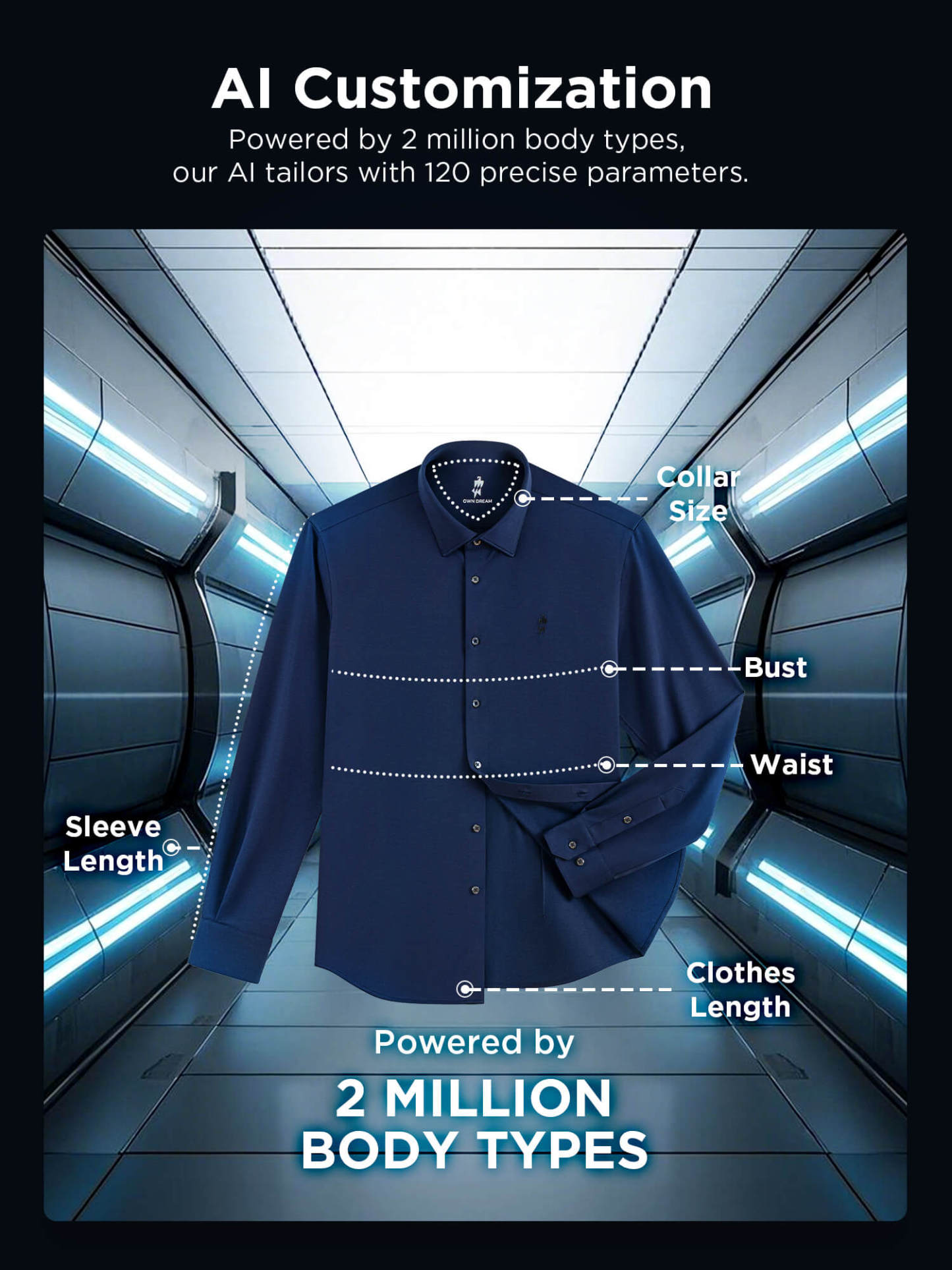 S50 Dusk Brocade Blue High-Stretch Shirt