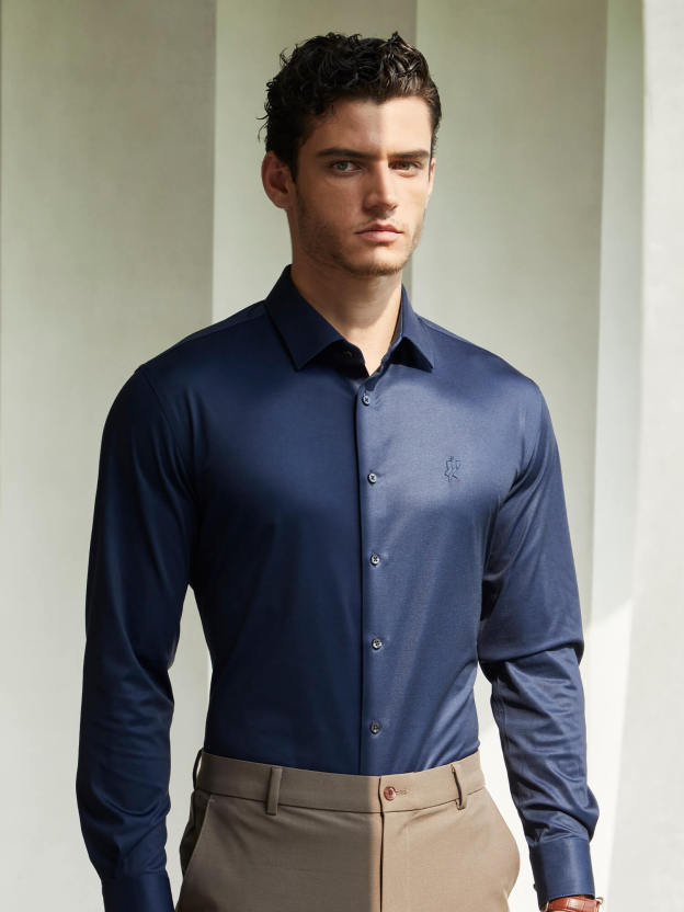 S50 Glazed Sapphire High-Stretch Shirt