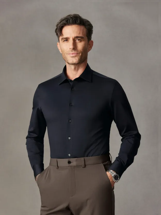 S50 Ice-Glazed Silk Blue​ Shirt​