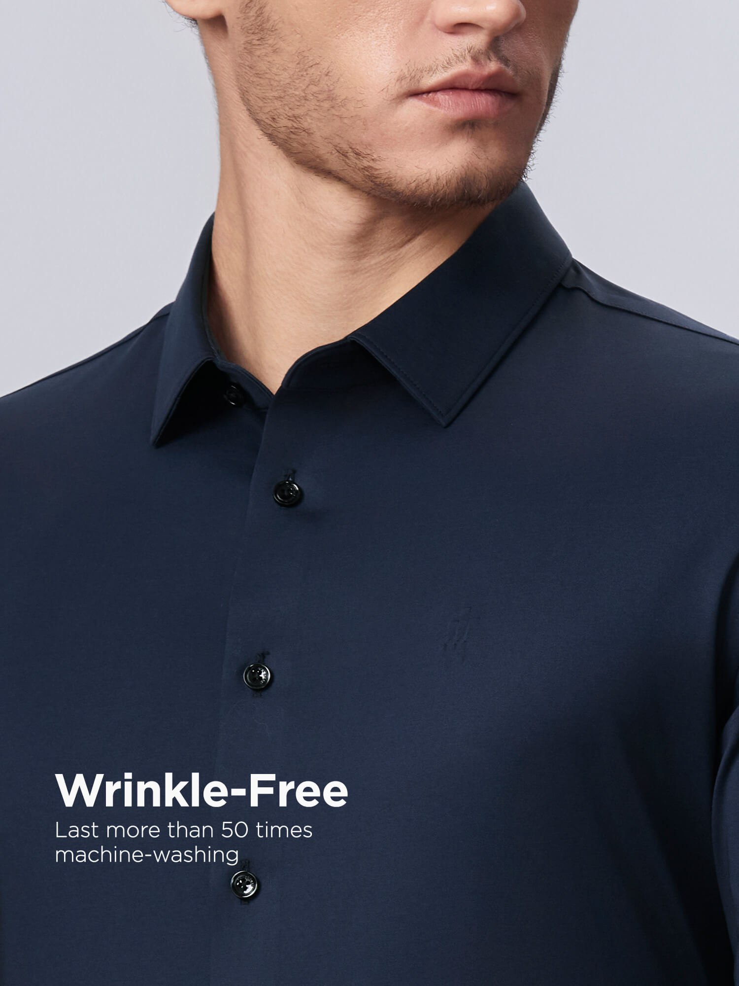 S50 Glazed Sapphire Blue High-Stretch Shirt