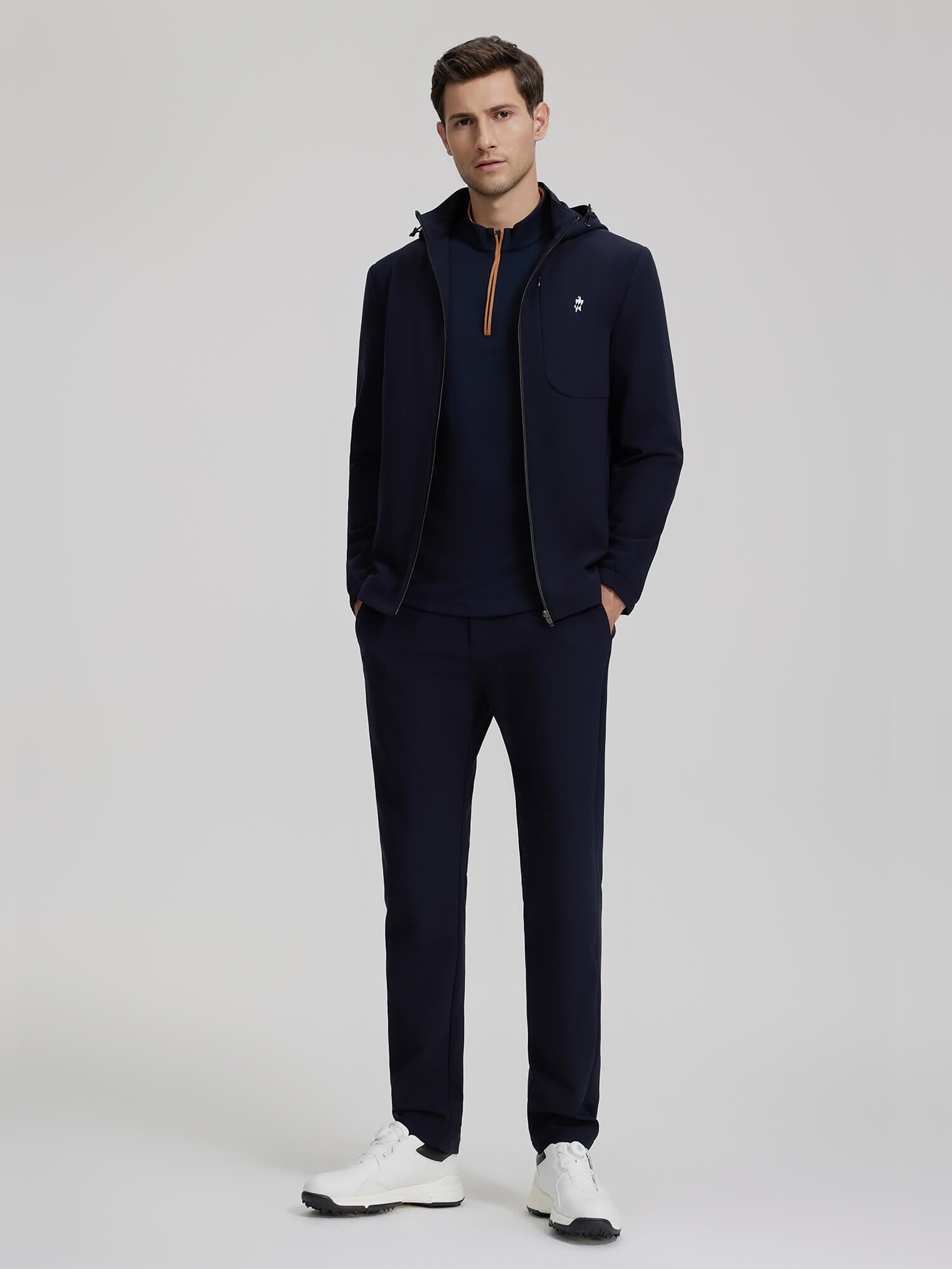 Golf Series Dark Blue Outdoor Stretch Casual Pants-Own Dream Shirts-Dress Shirts for Men