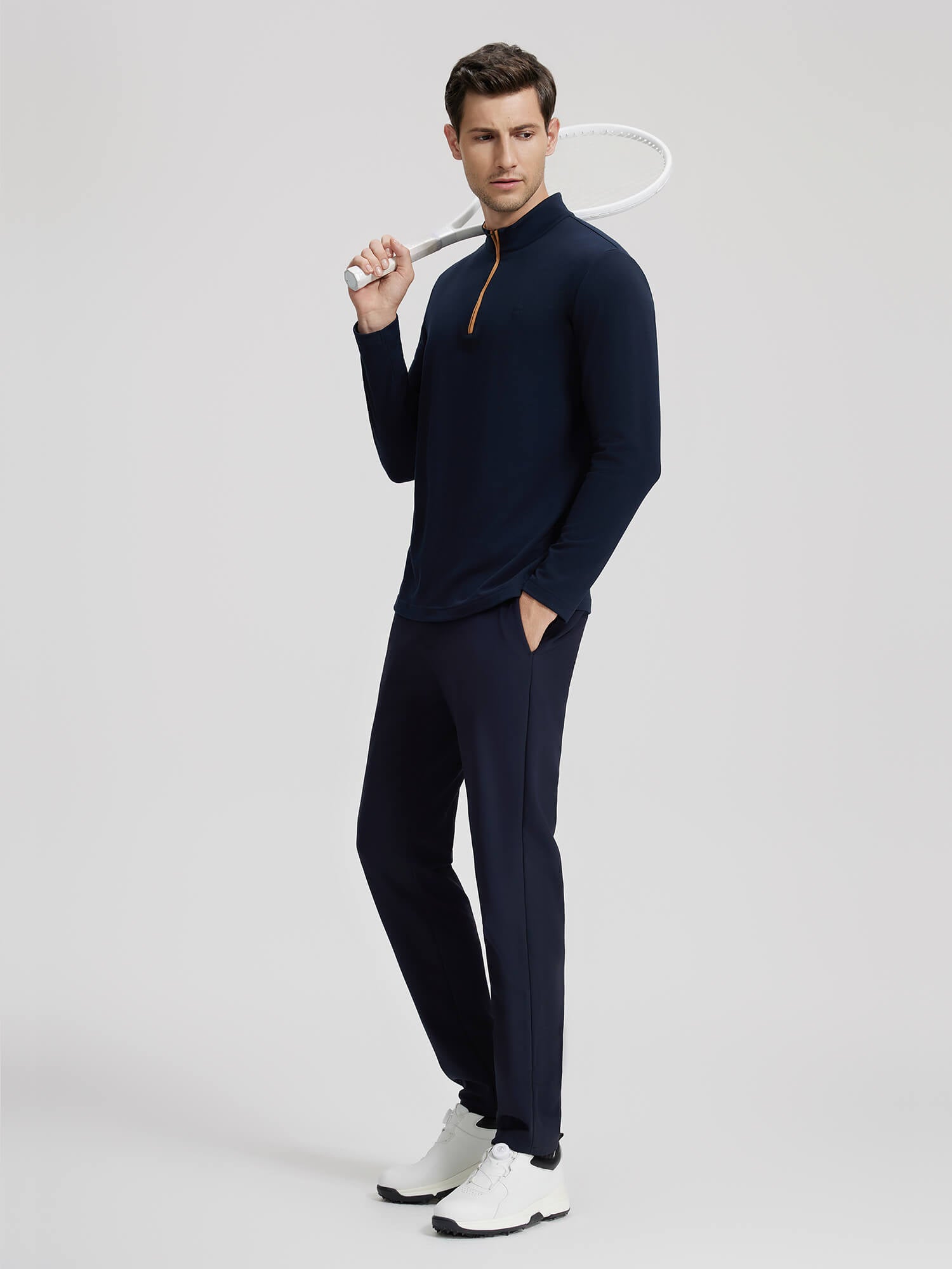 Golf Series Dark Blue Outdoor Stretch Casual Pants-Own Dream Shirts-Dress Shirts for Men