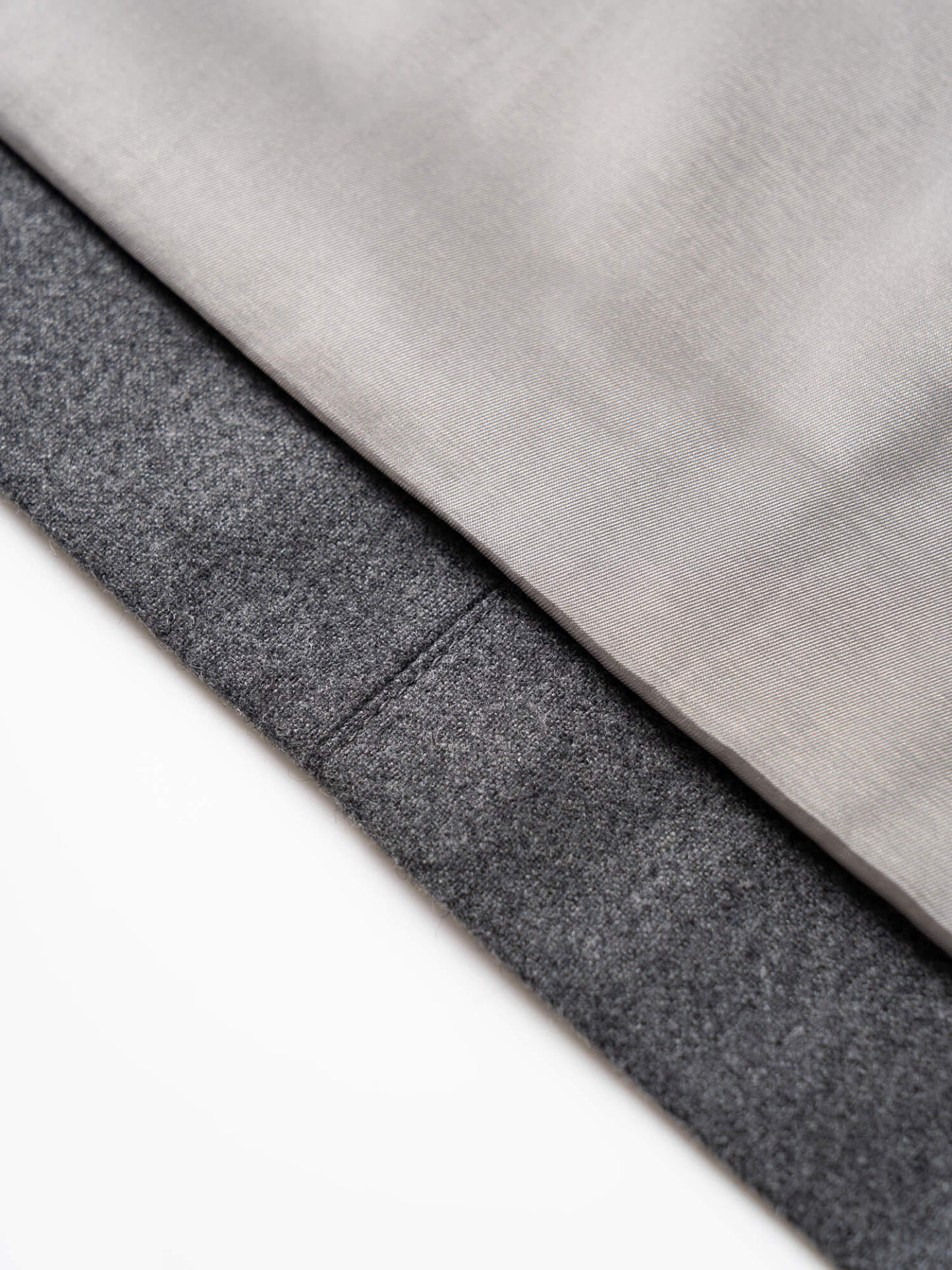 Lustrous Grey Wool Jacket