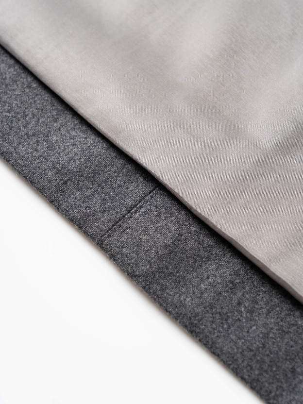 Lustrous Grey Wool Jacket