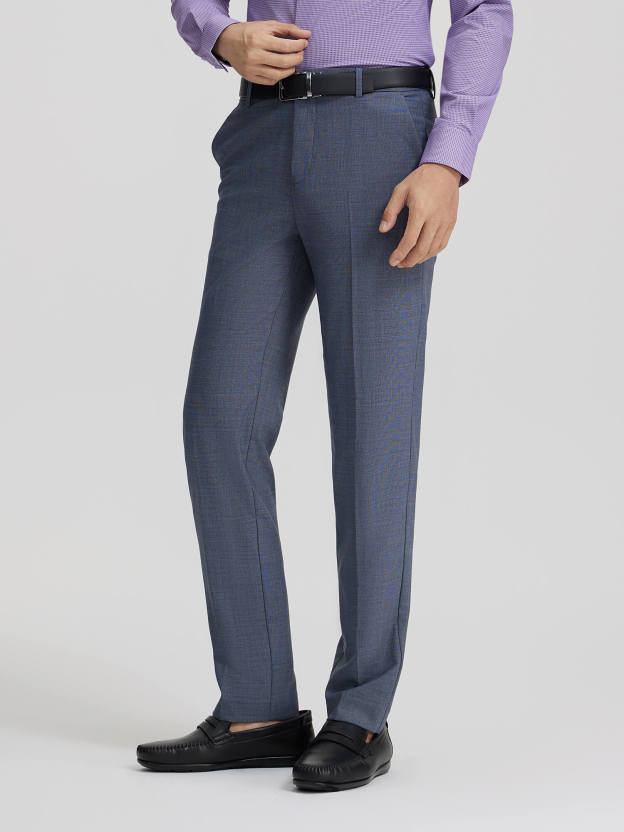Onyx Gray Wool Stretch Suit Pants-OWN DREAM Shirts