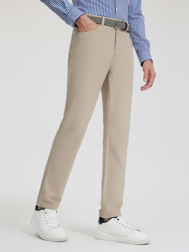 Desert Khaki Stretch Casual Pants-OWN DREAM Shirts