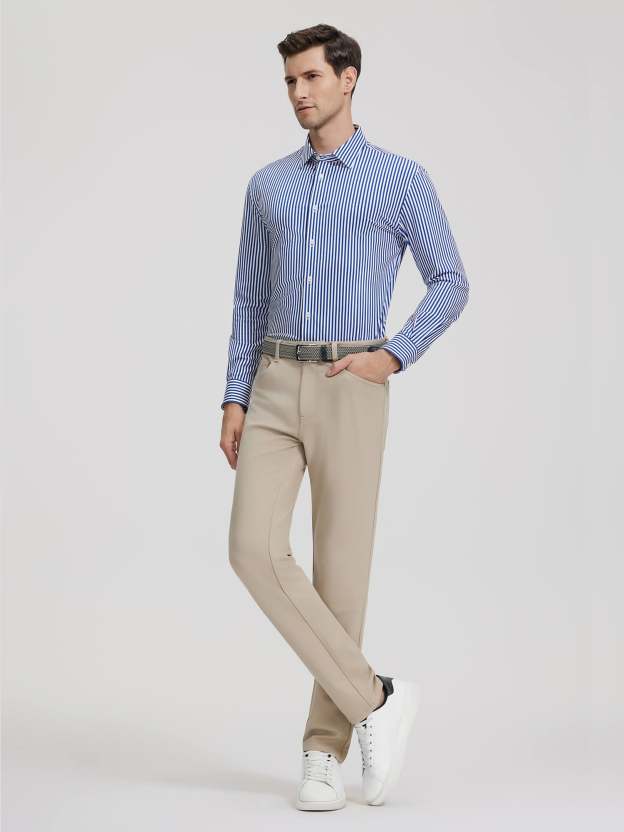 Desert Khaki Stretch Casual Pants-OWN DREAM Shirts