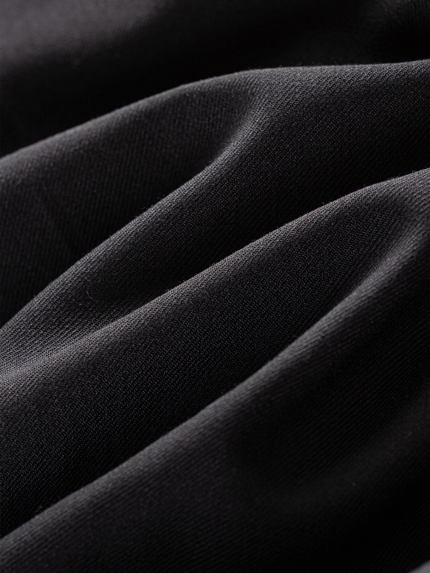 High-Knit Black Wool Stretch Suit Pants-OWN DREAM Shirts