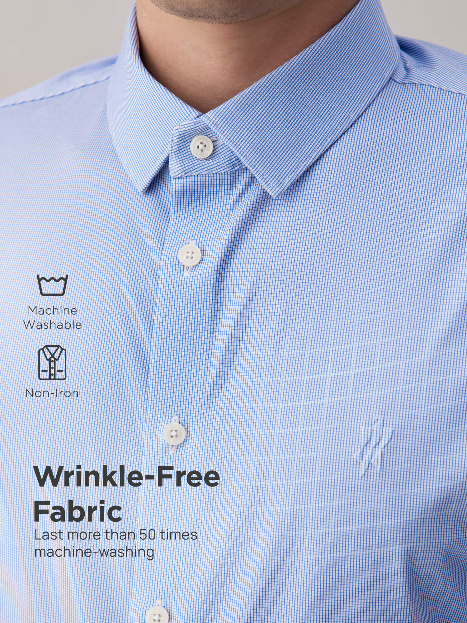 Sapphire Blue High-Stretch Shirt -Own Dream Shirts-Dress Shirts for Men