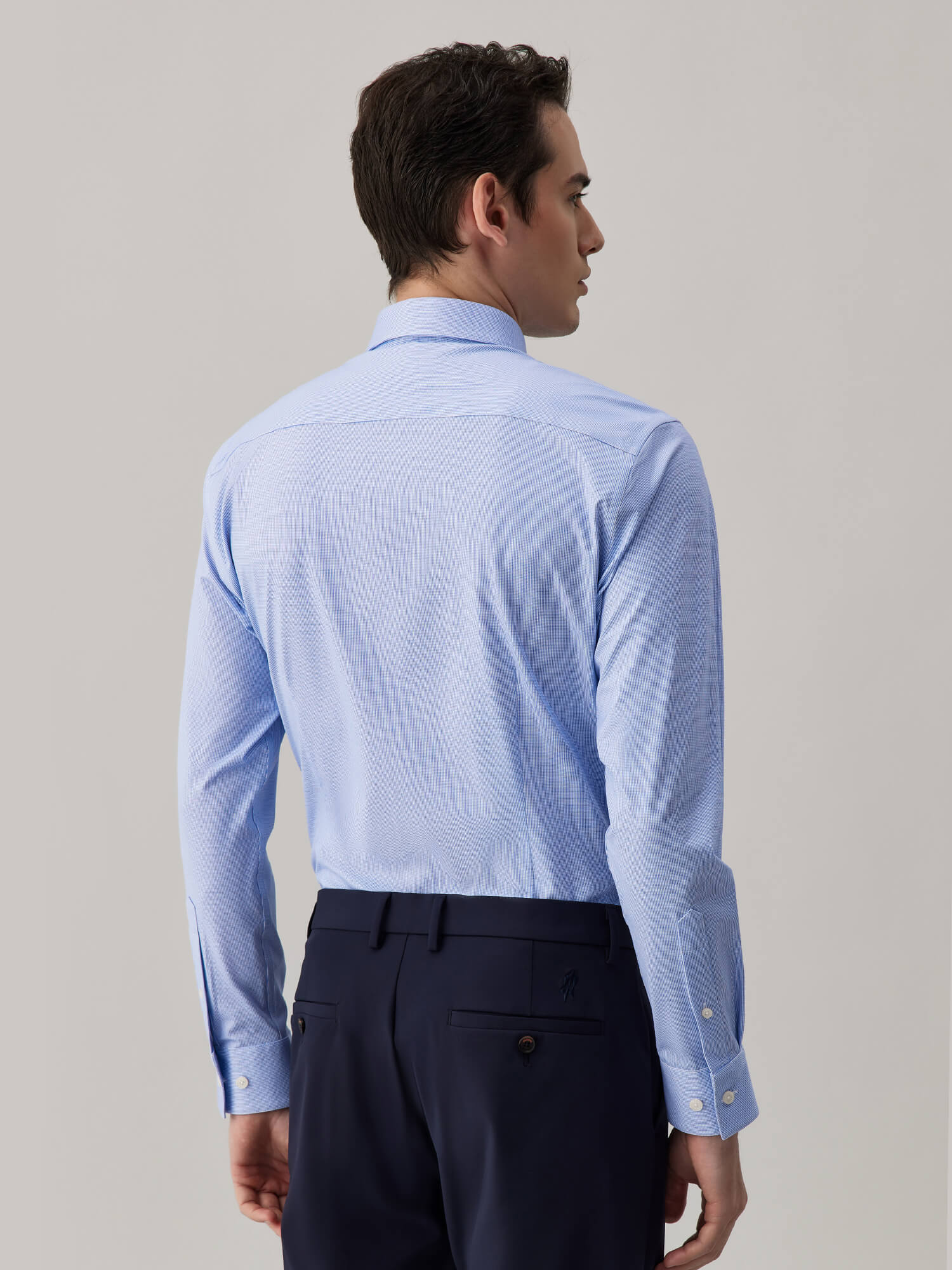 Sapphire Blue High-Stretch Shirt -Own Dream Shirts-Dress Shirts for Men