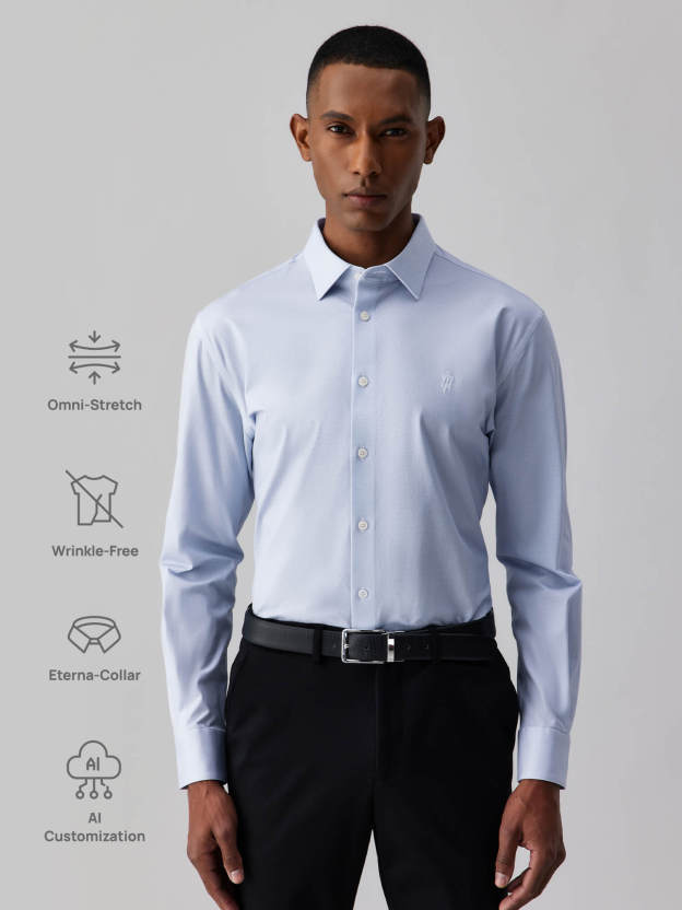 Crystal Blue High-Stretch Shirt