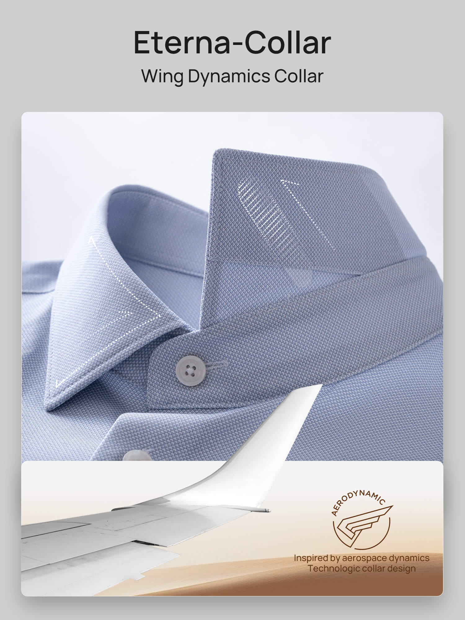 Crystal Blue High-Stretch Shirt