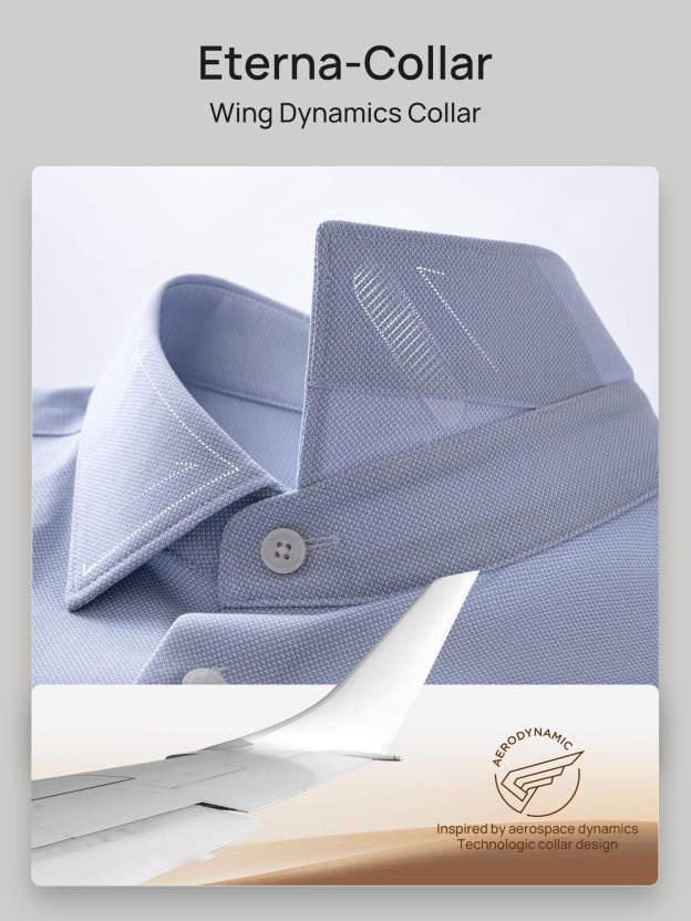 Crystal Blue High-Stretch Shirt