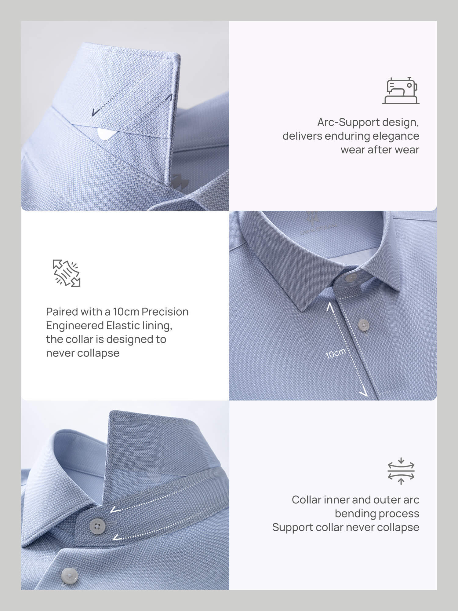 Crystal Blue High-Stretch Shirt