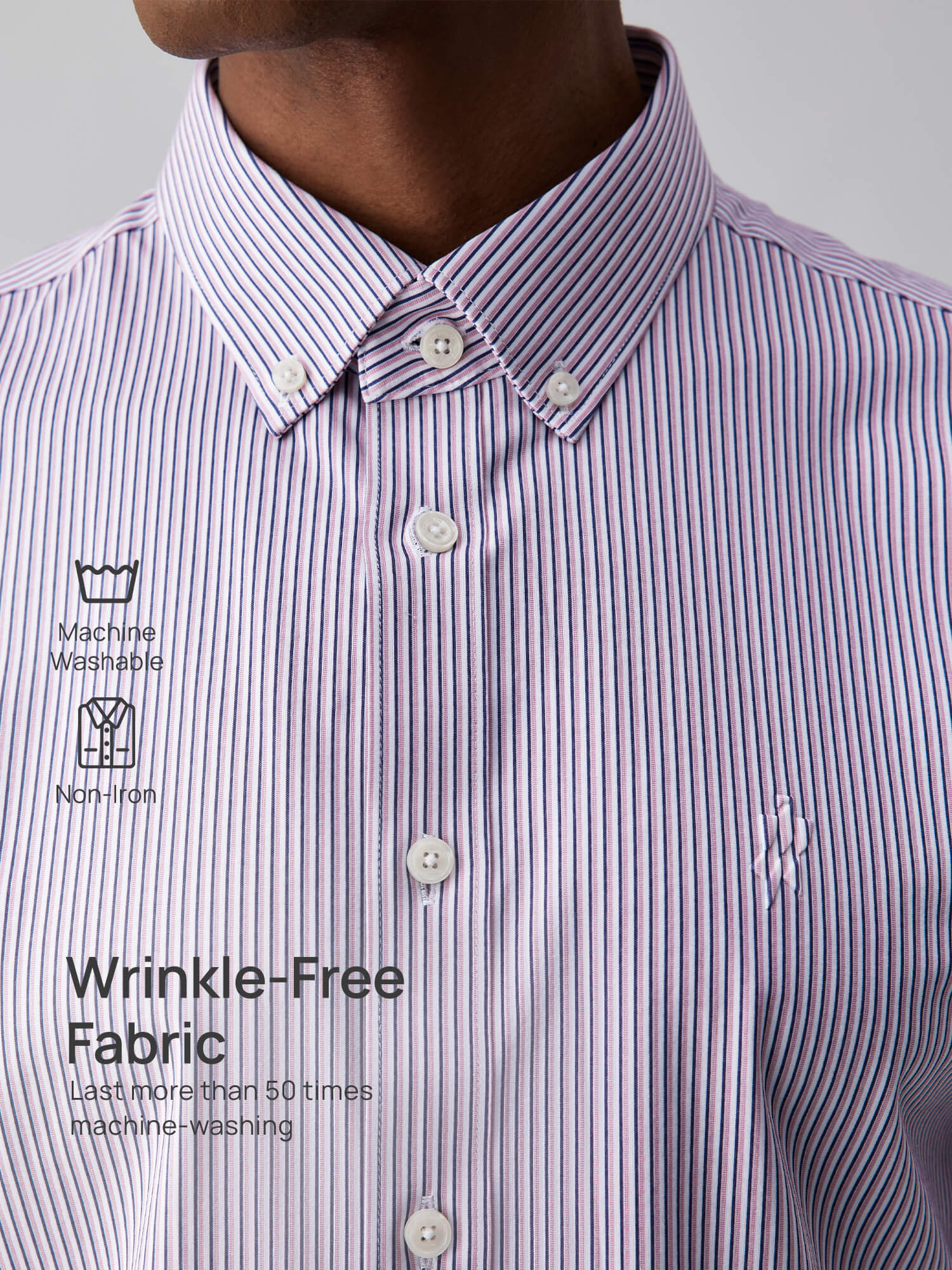 Waterfall Glow Striped High-Stretch Shirt