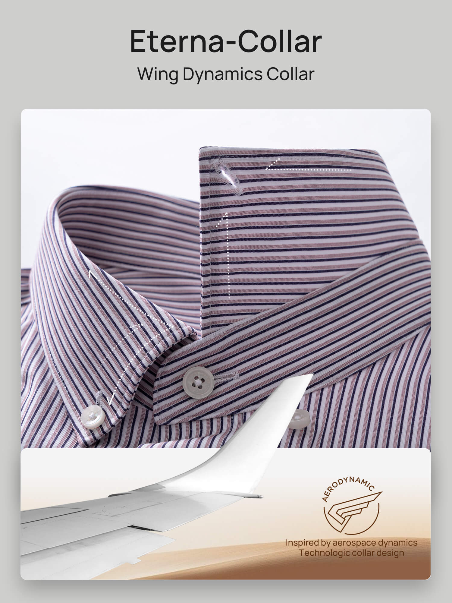 Waterfall Glow Striped High-Stretch Shirt