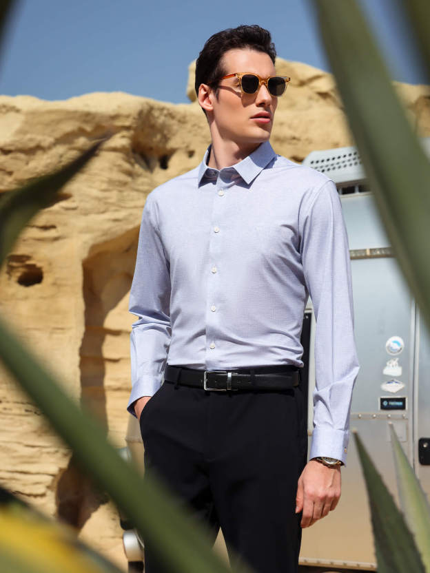 Meridian Gray High-Stretch Shirt 