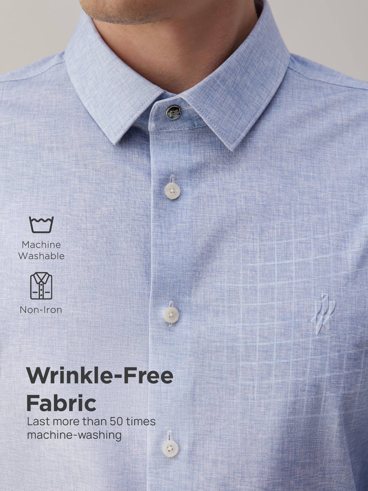 Meridian Gray High-Stretch Shirt